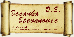 Desanka Stevanović vizit kartica